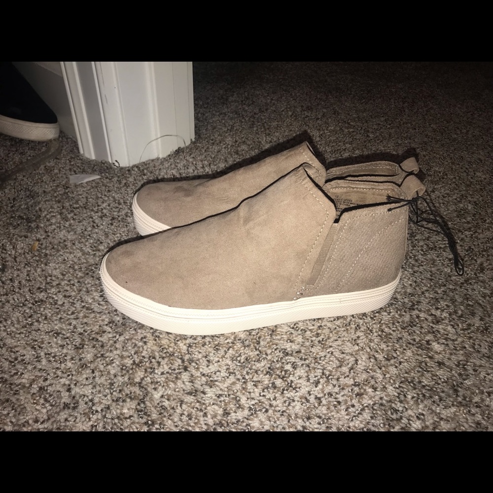 Tan booties